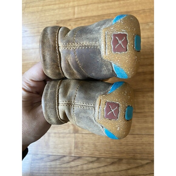 Twisted X Womens Leather Teal Chukka Driving Moc Bomber Shoes Size 6.5 Lace Up - Picture 6 of 8
